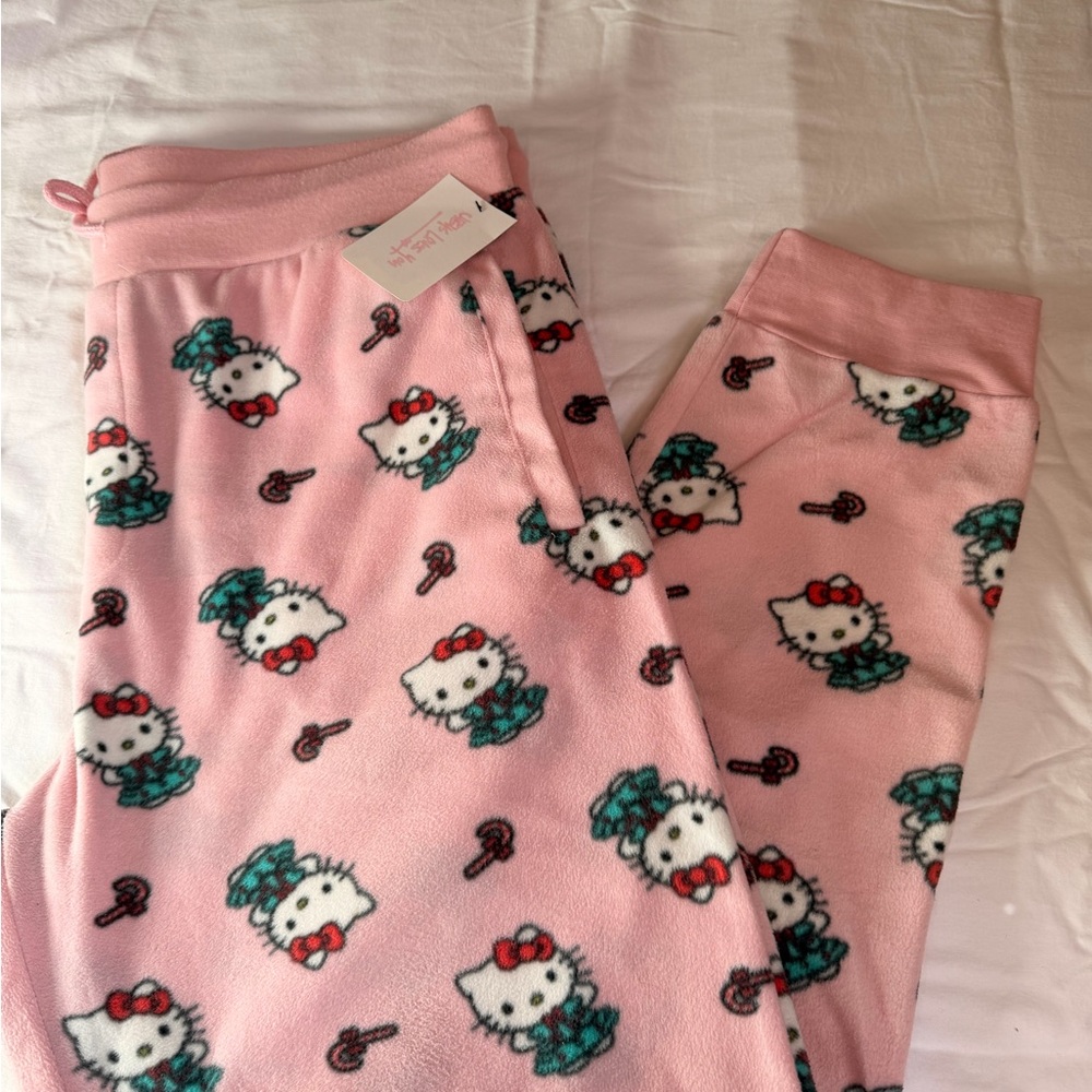 Aeropostale Pink Hello Kitty Pajama Bottoms